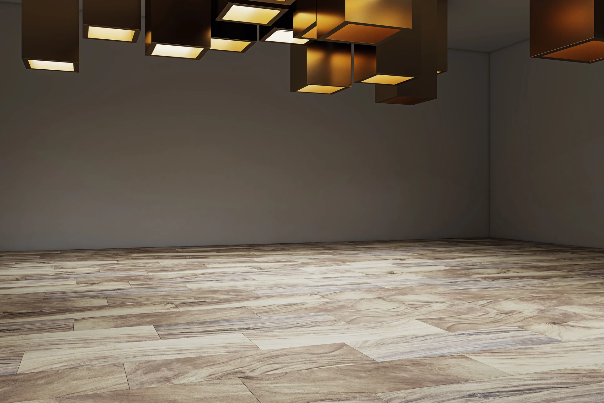 Artisan carreleur installant du carrelage sur chape ciment en intérieur